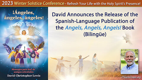 David Releases the Spanish-Language Publication of the Angels, Angels, Angels! Book (Bilingüe)