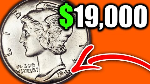 1943 MERCURY DIMES WORTH MONEY - SUPER RARE SILVER COINS WORTH MONEY!!