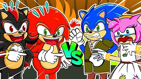 Sonic Protects Alice While Being Bullied by Lucas, Knuckles Sonic Life Story Sonic Comedy 2D