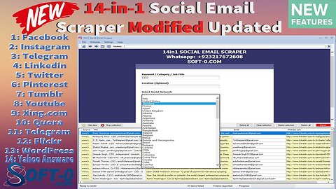 Social Email Extractor And Scrapper PRO