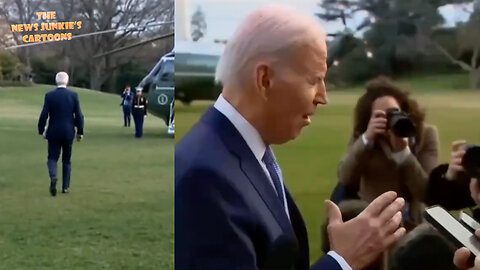 Incoherent Biden trying to answer a question then runs from reporters for yet another long weekend vacation in Delaware.