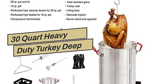 30 Quart Heavy Duty Turkey Deep Fryer Basket