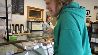 Paczki Overload! Main Street Bakery and Cafe served over a thousand paczki during Fat Tuesday