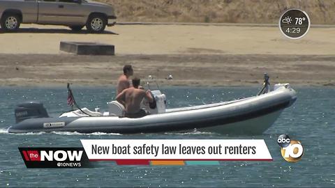 New boat safety law leaves out renters