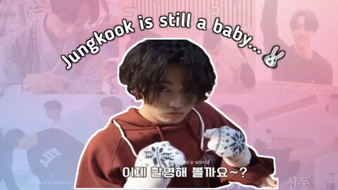 jungkook is still a baby🐰- funny😂 & cute 😘 moments of baby jungkook