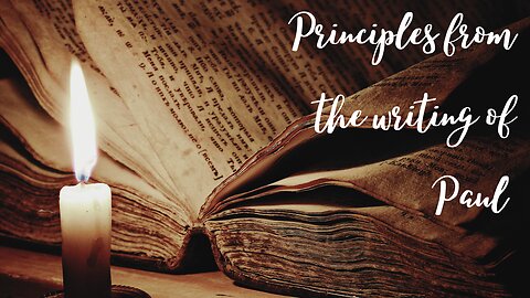 Principles in the writings of Paul