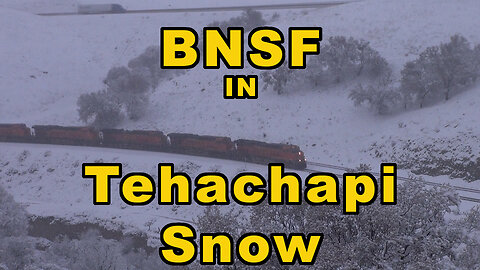 BNSF In Tehachapi Snow