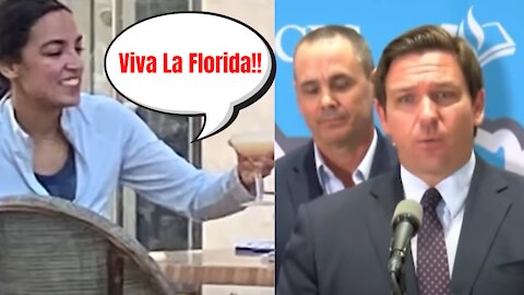 DeSantis Rips AOC's Florida Vacation