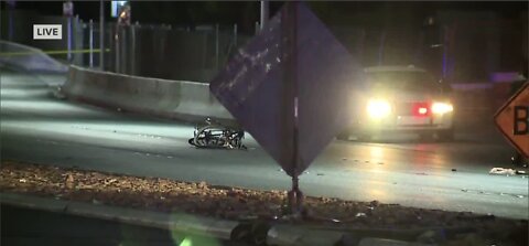 Las Vegas cyclist hospitalized after car accident