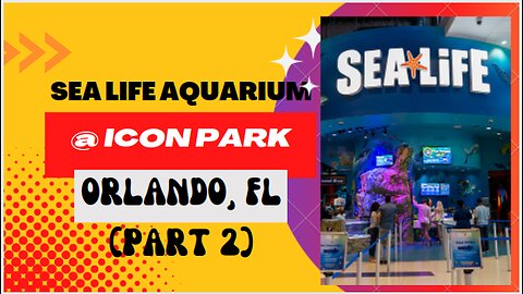 Places to go: SEA Life Aquarium at ICON Park, in Orlando, FL (Part 2)