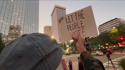 Protesters aim frustration at Tampa's mayor: "Let the people vote!"