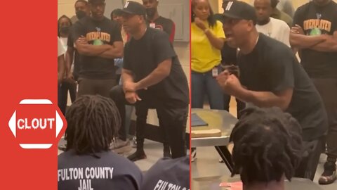Wallo Delivers Powerful Message To Inmates In Fulton County Jail!