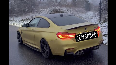 Who said you could‘t drive a BMW M4 f82 in Winter? 🏎️❄️