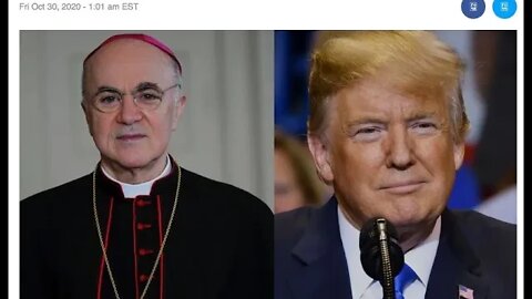 A Letter from Archbishop Vigano to POTUS & FLOTUS Gets Outspoken