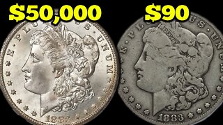 Super Rare Silver Morgan Dollar Coins Worth Money! 1883 Silver Morgan Dollar Value