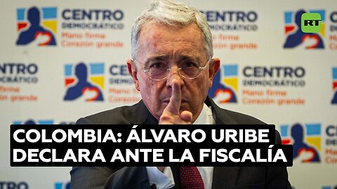 El expresidente de Colombia Álvaro Uribe declara ante la Fiscalía