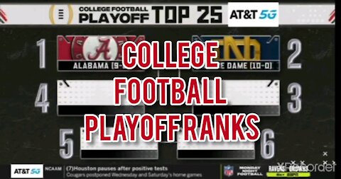 PLAYOFF RANKINGS THIS WEEK