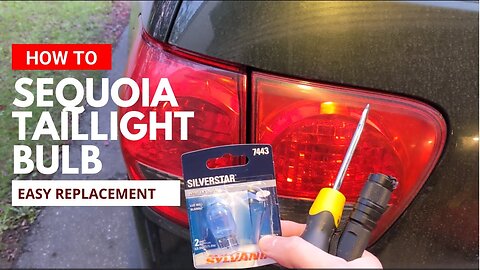 2010-2017 Toyota Sequoia Taillight bulb replacement | 2nd Generation