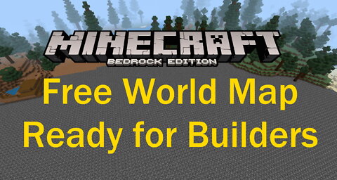 Free Minecraft World for building harbors, ports, tropical cities
