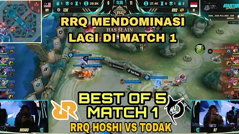 INI RRQ YANG KITA KENAL MENDOMINASI DARI AWAL | RRQ HOSHI VS TODAK M4 - MOBILE LEGENDS BANG-BANG M4