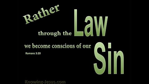 The law, sin, and salvation