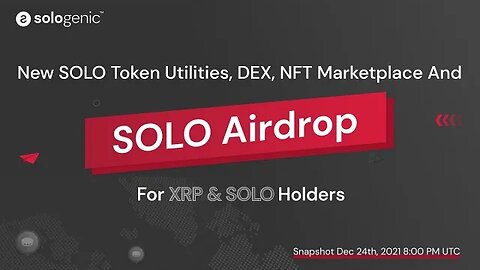 Free Money: Airdrops For Sologenic Holders (Chill Stream) $SOLO