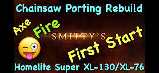 First Start! Chainsaw Porting Rebuild Homelite Super XL130/XL-76! Hot Saw!