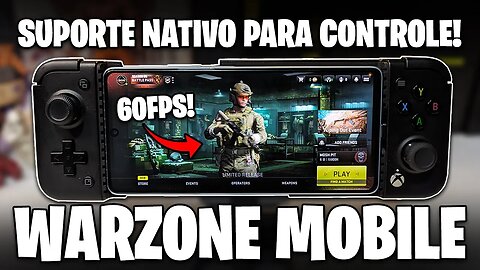 COD WARZONE MOBILE COM SUPORTE NATIVO PARA CONTROLE! | Warzone Mobile com CONTROLE E 60FPS