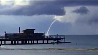 Waterspout filmed near Swedish beach