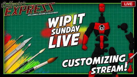 Customizing Action Figures - WIP IT Sunday Live - Episode #69 - Painting, Sculpting, and More!