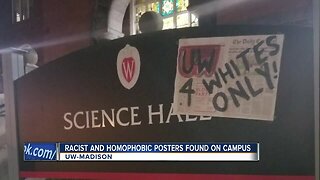 Mysterious posters with racist and homophobic messages found on UW-Madison campus