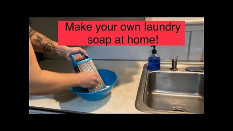 How to make your own laundry soap- 3 ingredients, super easy!