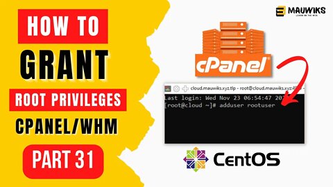 Grant Root Privileges to a User in Linux on CentOS 7 - Make Money Online Course Part 31