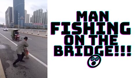 BEST FISHING 🐟 VIDEO - MAN FISHING🐟 ON THE BRIDGE 🌉😲