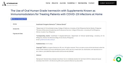 CDC Ph Weekly Huddle July 16, 2022 Snippet: Doc Jody's Ivermectin Study