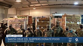 Produce industry donates food, National Guard delivers