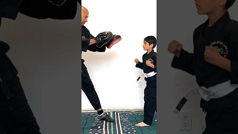 Basic kick Boxing Training For Juniors | Jab, Straight And Front Kick 😱 #youtubeshorts #viralshort