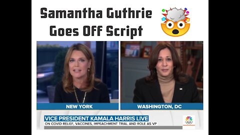 VP Kamala Harris Get Befuddled with Samantha Guthrie