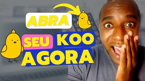 KOO ABRA SUA CONTA AGORA como criar sua conta no koo app nova rede social 2023