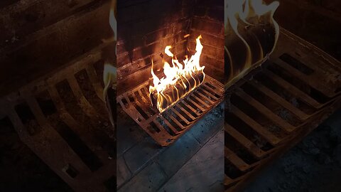 Roaring Fire in Slow Motion 🔥 #slowmotion #fire #flame #fireplace