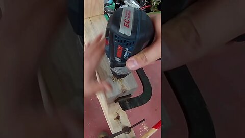 Drilling holes into the wood #drill #boschtools