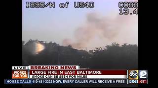 Lanes reopened on I-895 after brush fire