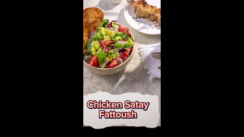 Chicken Satay Fattoush Salad