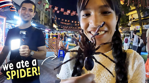 Spider 🕷️ Dinner in Khaosan Road (Bangkok) 🇹🇭