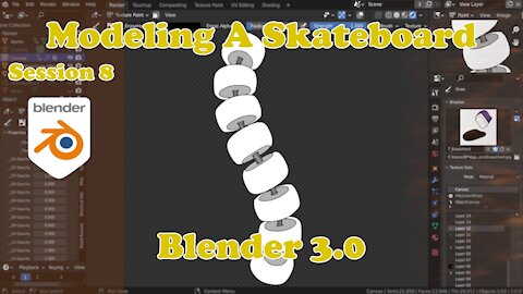 Modeling A Skateboard - Blender 3.0 - Session 8