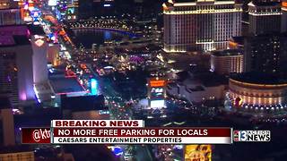 Caesars to begin charging for parking