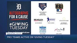Pro teams active on Giving Tuesday