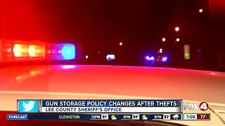Gun storage policy changes after thefts