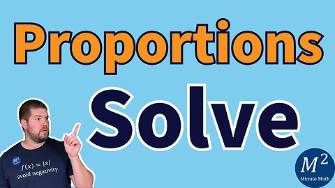 How to Solve a Proportion for x | Solve 5/3=x/6 for x #solveforx