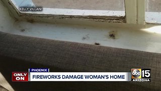 Phoenix home damaged by Christmas Eve fireworks